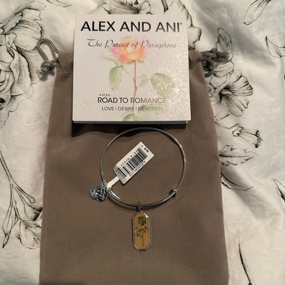 Alex and Ani Silver Bangle with Pendant